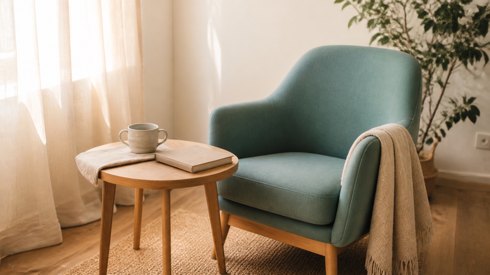 Espaço acolhedor e privado para terapia EMDR online