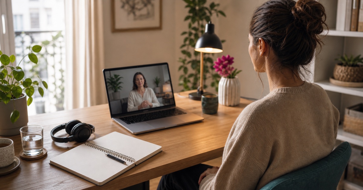Primera sesión de terapia EMDR online en un entorno seguro